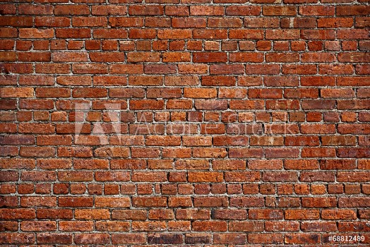 Picture of the old red brick wall